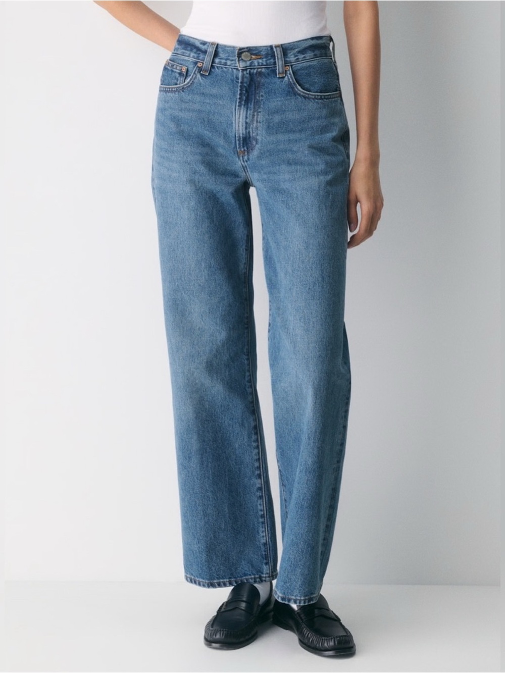 Denim Forum Women's Farrah hi-rise wide Leg